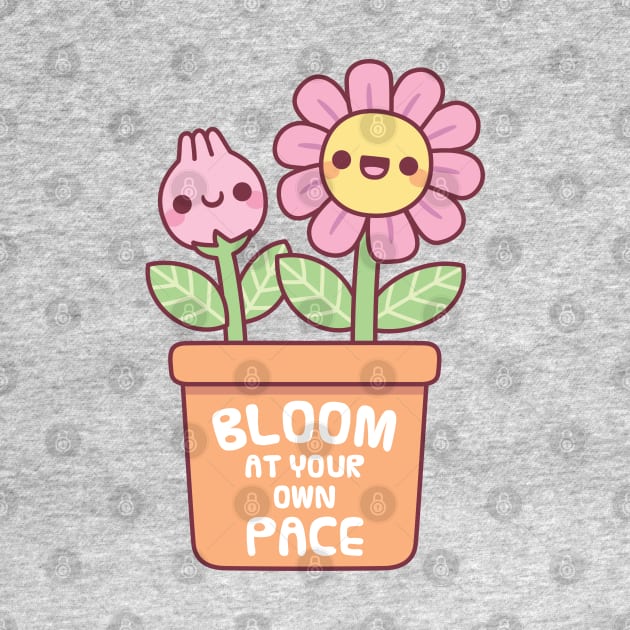 Cute Flower And Bud Bloom At Your Own Pace by rustydoodle